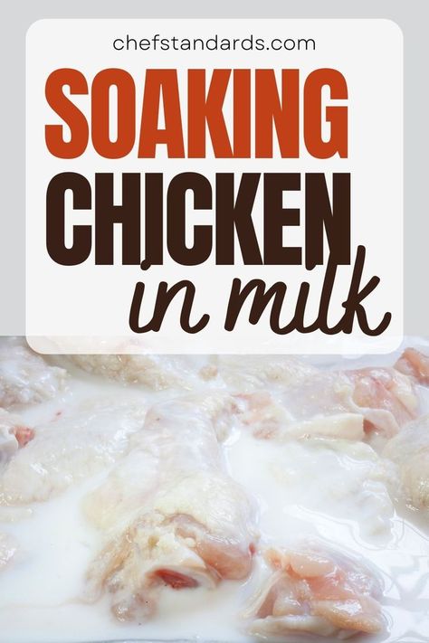 Discovering the secrets of soaking chicken in milk in order to understand how to make the most delicious and tender chicken dish of all. Fried Chicken Marinade, Tender Chicken Breast Recipes, Simple Chicken Brine, Buttermilk Chicken Breast, Chicken In Milk, Juicy Chicken Breast Recipes, Moist Chicken Breast, Chicken Milk, Brine Chicken