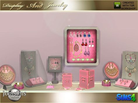 Sims 4 Jewelry Clutter, Sims 4 Jewelry, The Sims 4 Pc, Cc Furniture, Pastel Home Decor, Sims Ideas, Pastel House, Los Sims, Sims 4 Cc Furniture