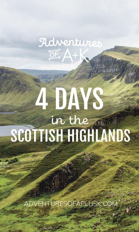 4 Days in the Scottish Highlands Itinerary | Where to stay + the best hikes! Scotland Highlands Travel, Scotland Itinerary, Glencoe Scotland, Scotland Vacation, Scotland Road Trip, Travel Things, United Kingdom Travel, Scotland Highlands, Visit Scotland