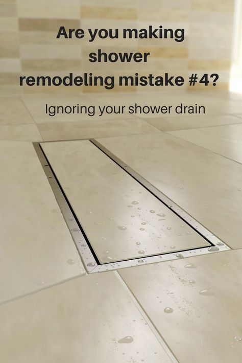 Shower drains aren't sexy - but they can (and do) make for a better shower project. This linear drain can help you avoid shower maintenance and make your shower more useful. Click through to learn how. | Innovate Building Solutions #Drain #ShowerDrain #ShowerRemodel Shower Remodel DIY Bathroom Remodel Cheap Bathroom Shower Pan Bathroom Remodel Cheap, Big Shower, Shower Remodel Diy, Cheap Bathroom Remodel, Cheap Bathroom, Small Bathroom With Shower, Casa Clean, Remodel Diy, Linear Drain