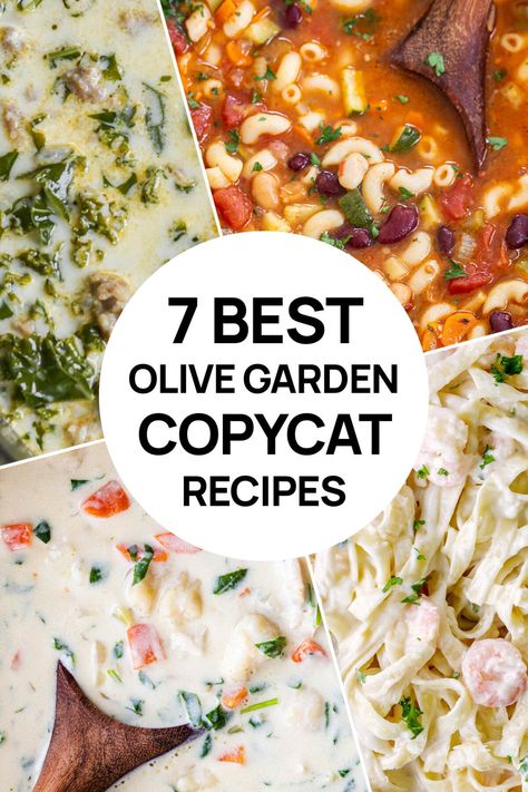 Olive Garden Copycat Recipes, Olive Garden Restaurant, Copycat Recipes Olive Garden, Copycat Olive Garden, Olive Garden Copycat, Olive Garden Recipes, Favorite Soups, Garden Restaurant, Copykat Recipes