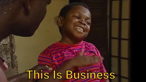 Learn about the This Is Business meme origin and meaning to create funny & relatable memes using this Osita Iheme meme template. Business Meme, Template Meme, Face Quotes, Comedy Pictures, Funny Dialogues, Funny Words To Say, Funny Baby Quotes, Feeling Pictures, Funny Short Clips