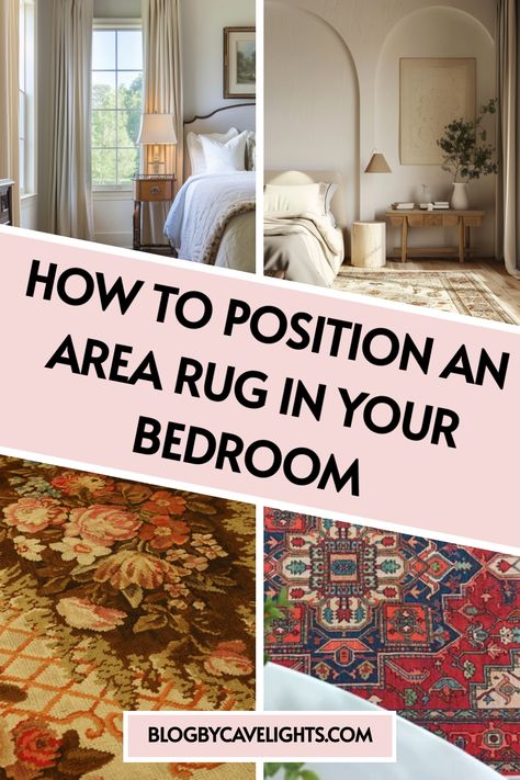 Elevate your bedroom aesthetic with the perfect area rug! 🌿 Find out how using bedroom rugs under king bed can redefine your space. Check out our article for all the stylish details! Rug Placement Bedroom King Bed, Rug By Bed, Layered Rugs Bedroom, Bedroom Area Rug Placement, Accent Rugs Bedroom, Bedroom Rugs Under Bed, Rug Under Bed, Throw Rugs Bedroom, Bedroom Rug Placement