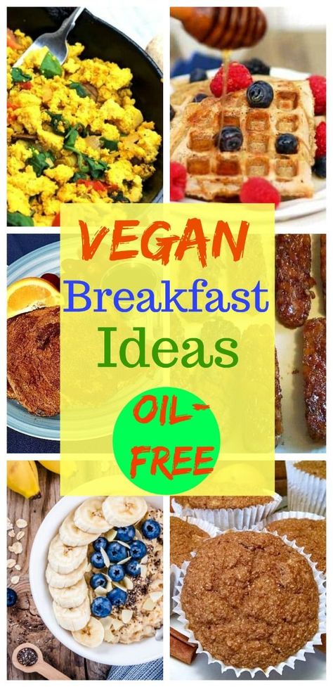 Healthy plant-based diet breakfast options seem to be a very popular concern for those who are contemplating adopting a whole food plant-based (WFPB) lifestyle. So, we have compiled a list of 15 no-oil vegan breakfast ideas that will help you feel great throughout the day! Plant Based Diet Breakfast, Vegan Breakfast Ideas, Plant Based Recipes Breakfast, Healthy Vegan Breakfast, Wfpb Recipes, Plant Based Breakfast, Breakfast Choices, Diet Breakfast, Breakfast Options