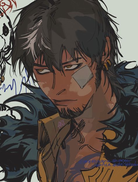 Trafalgar Law, On Twitter, Twitter, Hair, Anime, Black