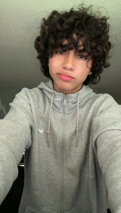 Hispanic Hairstyles For Men, Men With Long Curly Hair, Haircut For Boy, Ethan Gracia, Hispanic Hairstyles, Curly Heads Boys, Boy With Curly Hair, Ethan Garcia, Romantic Updos