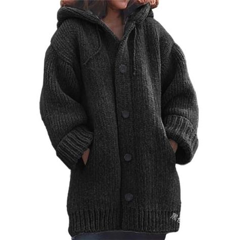 0731460a8a5ce1626210cbf4385ae0efdesc50050636ri Cardigans Sweater, Women Long Cardigan, Winter Wardrobe Essentials, Pullover Mode, Cardigan Oversized, Coat Women Fashion, Cheap Bridesmaid, Outwear Women, Cardigan Sweater Coat