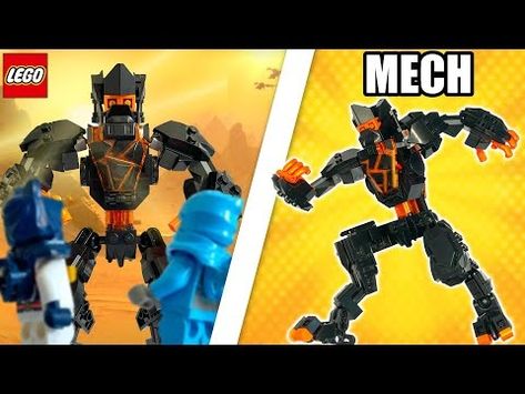 (159) Creating Lego Cole's Epic Mech - Ninjago MOC! - YouTube Earth Golem, Ninjago Dragons Rising, Ninjago Dragon, Dragons Rising, Dragon Rise, Lego Ninjago, Lego, Anime