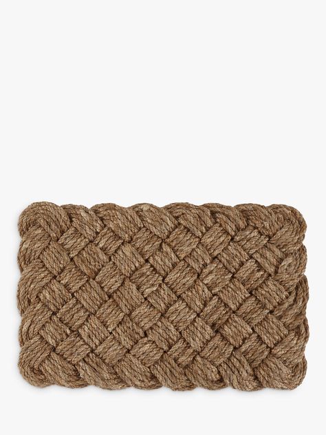 Croft Collection Lovers Knot Door Mat Rug at John Lewis & Partners Woven Door, Lovers Knot, Jute Rug Runner, Jute Runner, Gingham Linen, Front Door Mat, Organic Style, Natural Form, Natural Fibre