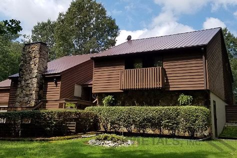 With more than 20 colors to choose from,Reed's Metals has the roof to fit the style you're looking for! Order Today, Pick Up Today! Chocolate Brown House, Brown Metal Roof, Pre Engineered Metal Buildings, Brown Roofs, Bonita Springs Florida, Brown House, Fresh Color Palette, Metal Roofing, Corrugated Metal