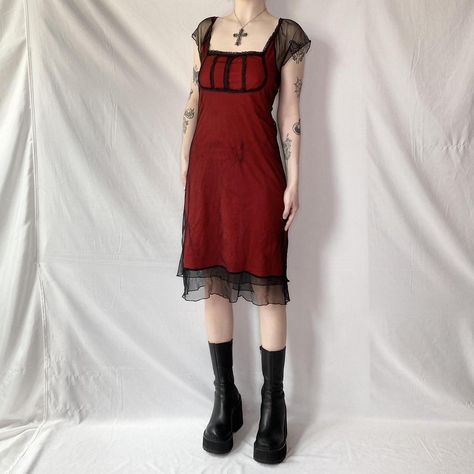 vintage mesh milkmaid dress

vintage 90’s romantic... - Depop Milkmaid Dress, Dark Fairy, Lettuce Hem, Mesh Overlay, Hem Dress, Dress Vintage, Red And Black, Lettuce, Cap Sleeves