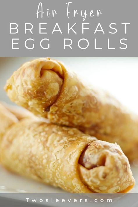 Eggroll Wrapper Recipes Dessert Air Fryer, 3 Ingredient Egg Rolls, Things To Do With Egg Roll Wrappers, Egg Roll Wrapper Mozzarella Sticks, Ground Beef Egg Rolls Air Fryer, Airfryer Recipes Easy Healthy, Air Fryer Breakfast Egg Rolls, Breakfast Eggrolls Baked, Breakfast Egg Rolls Recipe