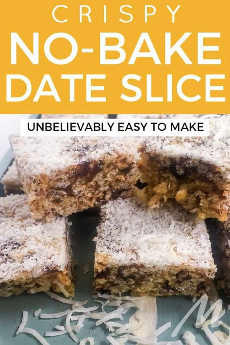 Easy Slices, Healthy Slices, Date Slice, No Bake Slices, Easy Slice, Rice Bubbles, Cocoa Brownies, Chocolate Slice, School Cake