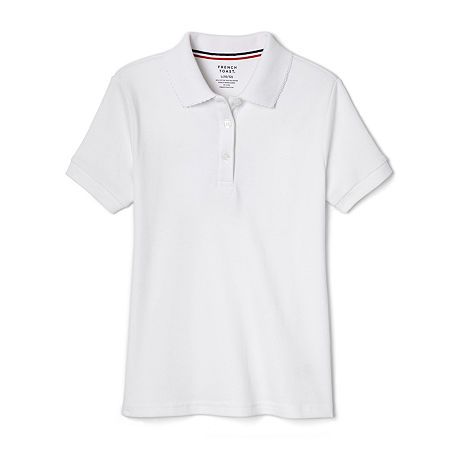 Polo Uniform, French Toast School Uniforms, Uniform Shirts, Polo Shirt White, Girls Uniforms, Kids Outfits Girls, Accessories Clothing, Knitted Tshirt, Short Sleeve Polo