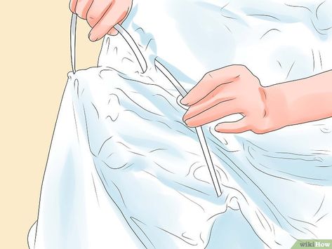 3 Ways to Bustle a Wedding Dress - wikiHow Diy Wedding Dress Bustle, How To Bustle A Wedding Dress, Bustle A Wedding Dress, Wedding Gown Bustle, French Bustle, Dress Bustle, Wedding Dress Types, Wedding Dress Bustle, Wedding Dress Alterations