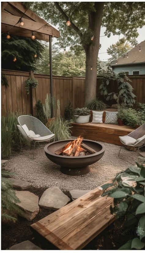 Outdoor Brunch, Rock Garden Landscaping, Backyard Inspiration, Backyard Inspo, Yard Design, Backyard Makeover, Dream Backyard, Garden Cottage, Outdoor Fire