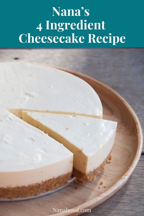 Grab this quick and easy 4-ingredient cheesecake recipe for your dessert today! Delicious, creamy, and oh so simple to whip up. When you need quick dessert ides you can't go wrong with this simple cheesecake recipe! 4 Ingredient Cheesecake, Simple Cheesecake Recipe, Cheesecake Recipe Easy, Simple Cheesecake, Easy Cheesecake Recipe, Blueberry Topping, Quick Dessert, Easy Cheesecake Recipes, Easy Cheesecake