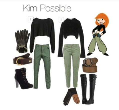 'Kim Possible' fancy dress costume Kim Possible Halloween Costume, Spirit Week Outfits, Best Friend Halloween Costumes, Halloween Coustumes, Cartoon Costumes, Holloween Costume, Hallowen Costume, Costumes For Teens, Halloween Costumes Friends