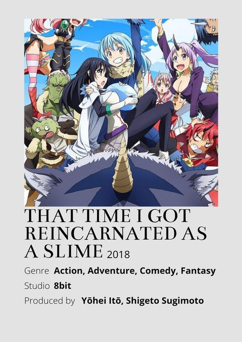 That Time I Got Reincarnated as a Slime Anime Minimalist poster 😊 That Time I Got Reincarnated As A Slime, Slime Anime, Anime Minimalist Poster, Reincarnated As A Slime, Minimalist Posters, Anime Watch, Action Movie, Anime Tattoos, Room Posters