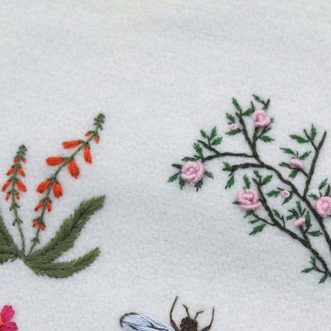 Adam Pritchett Needleworks on Instagram: "Finished spring bee embroidery, it was lovely to do something with so many flowers! 🌸🐝" Adam Pritchett, Bee Embroidery, April 16, Do Something, Needlework, Something To Do, Bee, Embroidery, Flowers