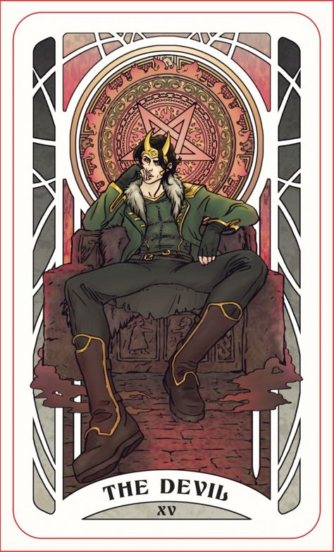 Loki Tarot Card, Loki Lockscreen Aesthetic, Loki Symbol, Comic Loki, Loki Comics, Picrew Oc, Loki Mythology, Goth Disney Princess, Marvel Cards