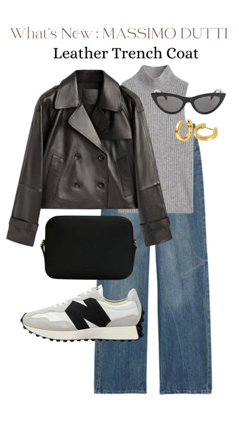 Leather Trench Coat Outfit, Black Coat Outfit, Pool Outfits, Cropped Trench Coat, Short Trench Coat, Trench Coat Outfit, Coat Outfit, Leather Camera Bag, Leather Trench