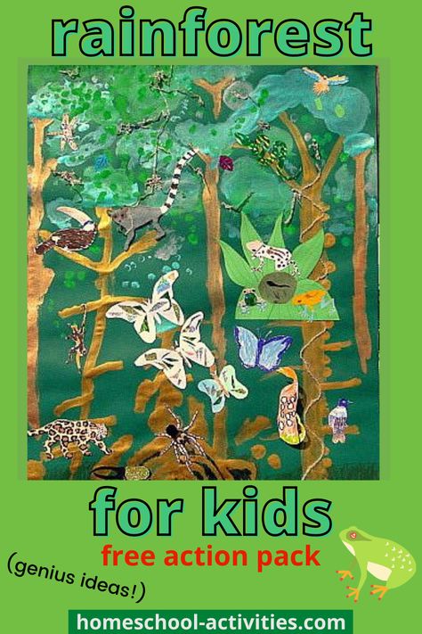 Rainforest Lesson Plans, Rainforest Activities For Kids, Kids Crafts Toddlers, Rainforest Classroom, Rainforest Crafts, Rainforest Project, Rainforest Activities, Rainforest Biome, Forest Crafts