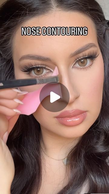 Make Up Hacks Tiktok, Asian Style Makeup, Contour For Nose, Makeup For Big Nose, 2024 Makeup Trends, Where To Put Makeup On Face, Face Contouring Makeup Tutorial, Contour Makeup For Beginners, Before And After Makeup Transformation