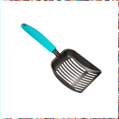 WePet Cat Litter Scoop, Non Stick Plated Aluminum Alloy Sifter, Kitty Metal Scooper, Long Handle, Poop Sifting, Kitten Pooper Pam Spray, Cat Litter Scoop, Litter Scoop, Pooper Scooper, Peaceful Living, Edible Oil, Black Body, Pet Mat, Litter Box