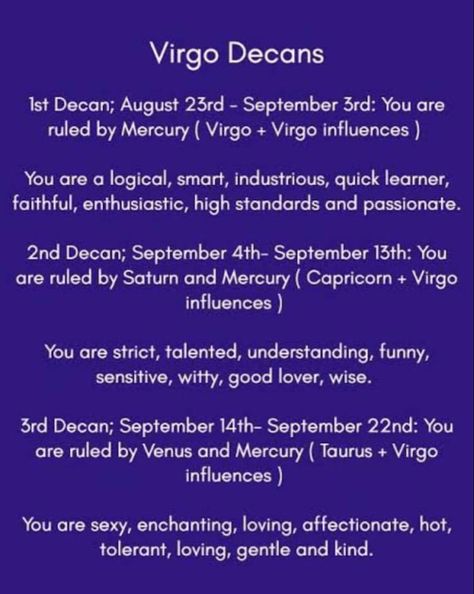 August Virgo Vs September Virgo, Virgo Decans, How Virgo Sees The Signs, Ascendant Virgo, Virgo Sun Virgo Moon, Virgo Libra Cusp, Zodiac Characteristics, Aries Traits, Astrology Meaning