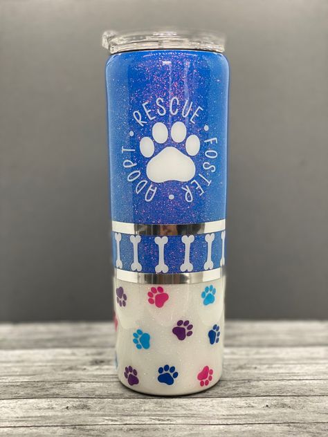 Pet Tumbler Ideas, 20 Oz Tumbler Ideas, Dog Tumbler Ideas, Tumbler Cups Personalized, Glitter Tumbler Cups, Custom Tumbler Cups, Diy Cups, Tumbler Cups Diy, Diy Tumblers