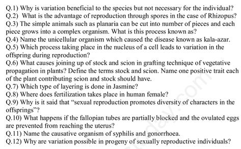 CBSE Class 10 Science Biology How do Organisms Reproduce Assignment What Is Aids, Types Of Asexual Reproduction, Vegetative Reproduction, Class 10 Science, Cbse Class 10, Contraception Methods, Persistent Cough, Body Attack, Female Reproductive System