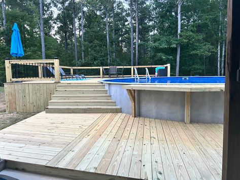 Pool Scapes, Backyard Additions, Wooden Pool Deck, Pool Bar Ideas, Barn Makeover, Florida Backyard, Pool Deck Plans, Dream Backyard Pool, Backyard Ideas On A Budget