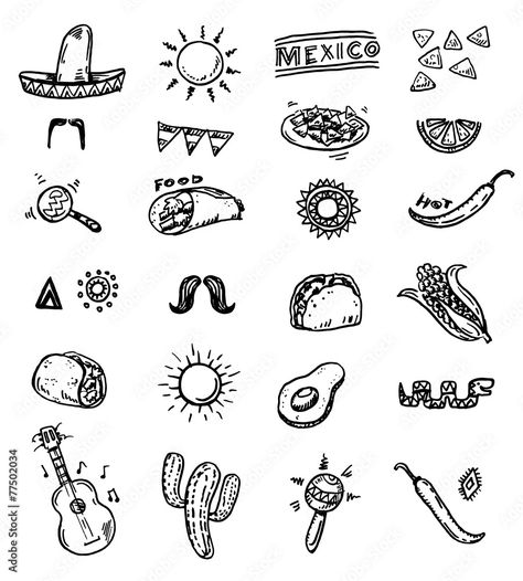 Mexican Icons, Tattoos Abstract, Tattoos Dotwork, Tattoos Quote, Mexico Tattoo, Tattoos Japanese, Mexican Tattoo, Abstract Tattoos, Drawn Icons