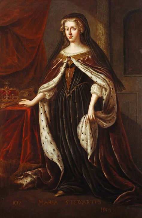 Mary, Queen of Scots. This portrait hangs in Holyrood Palace in Edinburgh. Mary Of Guise, Historic Women, House Of Stuart, Holyrood Palace, Marie Stuart, Royal Family Trees, Tudor Dynasty, Queen Of Scots, Tudor History