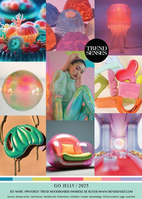 Trend Senses, Colorful Moodboard, Bompas And Parr, Website Trends, 2025 Trends, Technology Theme, Trends 2025, Soft Graphic, Summer Color Palette