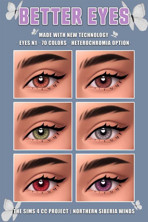 Sims 4 Eyes Presets Maxis Match, Sims 4 Eye Presets Cc Patreon, Sims 4 Cc Contacts, Ts4 Eyes, Northern Siberia Winds, Sims Face, Best Eyes, Cc Eyes, Sims 4 Cc Eyes