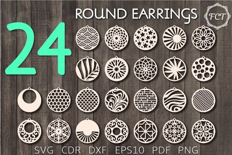 Earrings Laser Cut Laser Earrings, Earrings Template, Laser Cut Wood Earrings, Earrings Svg, Mandala Earrings, Monogram Tattoo, Laser Cut Earrings, Fire Flower, Christmas Door Hanger