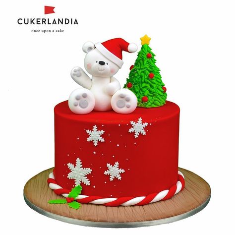 Number 1 Birthday Cake Boy, Christmas Fondant Cake, Fondant Christmas Cake, Christmas Fondant, Christmas Themed Cake, Christmas Cake Designs, Ice Cake, Christmas Topper, Safari Birthday