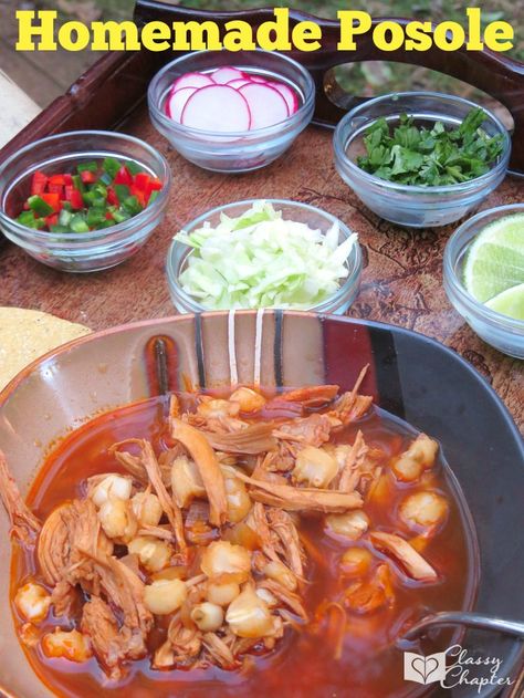 Homemade Posole Recipe, How to Make Posole, Mexican Food, Mexican Food Recipes, Homemade Mexican Food Hominy Soup, Posole Recipe, Homemade Mexican, Mexican Soup, Food Mexican, Mexican Cooking, Hispanic Food, Mexican Food Recipes Authentic, Mexican Dishes