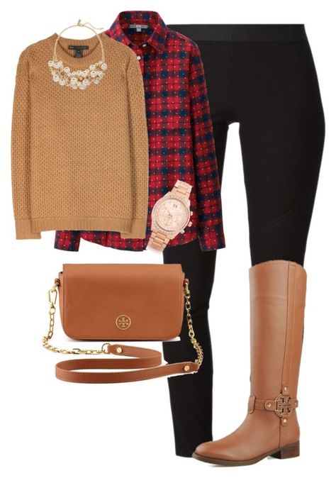 Preppy Fall Outfit by nevadapruitt on Polyvore featuring Marc by Marc Jacobs, Uniqlo, Helmut Lang, Tory Burch, Michael Kors and The Limited Look Casual Otoño, Fall Outfits For Teen Girls, College Outfits Comfy, College Outfits Spring, Preppy Fall Outfits, Fall College Outfits, College Outfits Summer, Outfit Polyvore, Preppy Fall