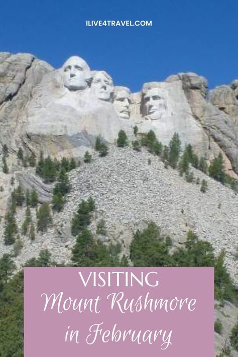 Planning on visiting Mount Rushmore and thinking about making a trip to Mount Rushmore in February, then find everything here that you need to know, from what the weather is like, to the opening hours and what you can do in Mount Rushmore in February. Make sure you include this road trip to South dakota as one of your US Destinations. State Parks Usa, South Dakota Road Trip, South Dakota Vacation, Crazy Horse Memorial, South Dakota Travel, Mt Rushmore, Zion National Park Utah, Custer State Park, National Park Road Trip