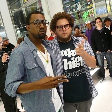 𝐅𝐚𝐬𝐡𝐢𝐨𝐧 𝐚𝐧𝐝 𝐒𝐭𝐫𝐞𝐞𝐭𝐰𝐞𝐚𝐫 on Instagram: “ye & jonah hill” Kanye West Picture, 21 Jump Street, Love Rap, Jonah Hill, Hip Hop Lyrics, Photoshop Pics, Latest Instagram, Music Memes, Mirrored Sunglasses Men