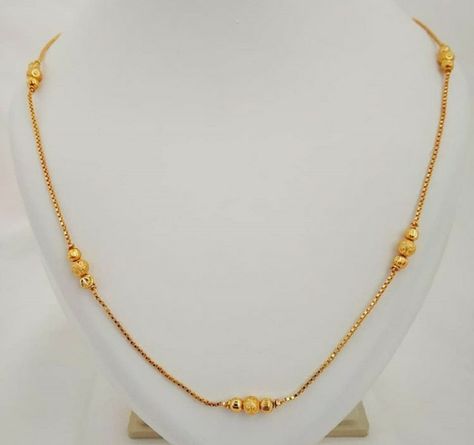 Gold Chain For Baby Girl, Jewelry Necklace Simple, Mangal Sutra, Mangalsutra Chain, Jewel Design, Beaded Fashion, Gold Jewels Design, Frocks Design, Gold Jewellry