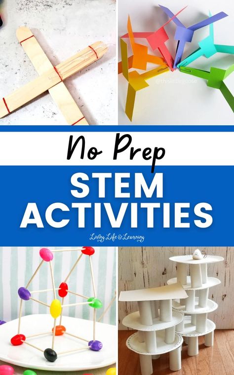 If you are searching for an easy and affordable homeschool activity for your kids at home, these no prep stem activities will surely keep them engaged and having fun while learning about science, technology, engineering and math without breaking the bank! Fun Stem Activities For Preschool, Stem Afterschool Activities, Reading Stem Activities Elementary, Fourth Grade Stem Activities, Group Stem Activities For Kids, Fun Stem Activities For Middle School, Stem Activities Elementary 2nd Grade, Cheap Stem Activities Elementary, Stem 3rd Grade