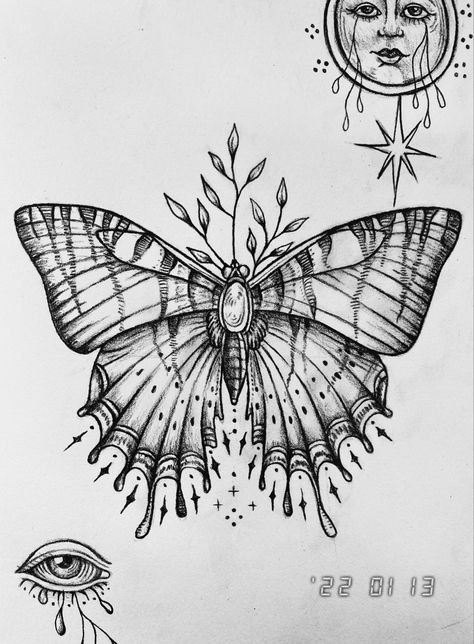 Moth Artwork, Borboleta Tattoo, Shin Tattoo, O Tattoo, Moth Tattoo, Stomach Tattoos, Wings Tattoo, Feminine Tattoos, Tattoo Design Drawings