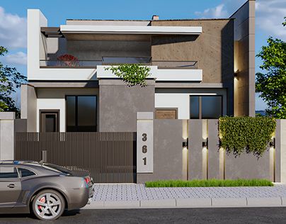 Compound Wall Arch Design, Compact Modern House, Single Floor Modern Elevation, Ground Floor Elevation Design Modern Architecture, Single Floor House Design Modern Small, House Front Design Single Floor Modern, Ground Floor Elevation Design Ground Floor Elevation Design Modern, Elevation For Ground Floor House, Single Floor Front Elevation Designs Modern