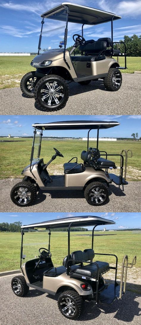 Ezgo Golf Cart Accessories, Mobile Home Landscaping, Lifted Golf Carts, Retired Life, Ezgo Golf Cart, Golf Carts For Sale, Hunting Humor, Golf Cart Accessories, Electric Vehicles