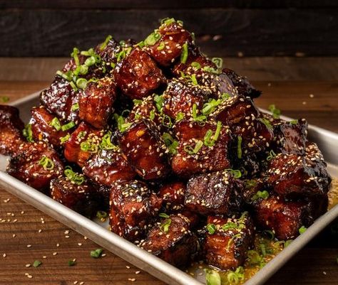 Pork Burnt Ends, Korean Pork Belly, Vegetable Cocktails, Korean Bbq Sauce, Pork Belly Burnt Ends, Korean Pork, Pork Rub, Paprika Pork, Pork Belly Recipes