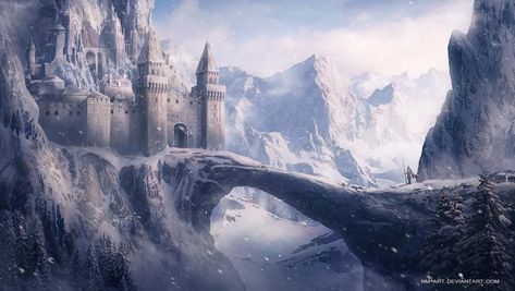 Fantasy City, Fantasy Castle, Fantasy Setting, Fantasy Places, Landscape Scenery, A Castle, Fantasy Art Landscapes, Fantasy Concept Art, Landscape Illustration